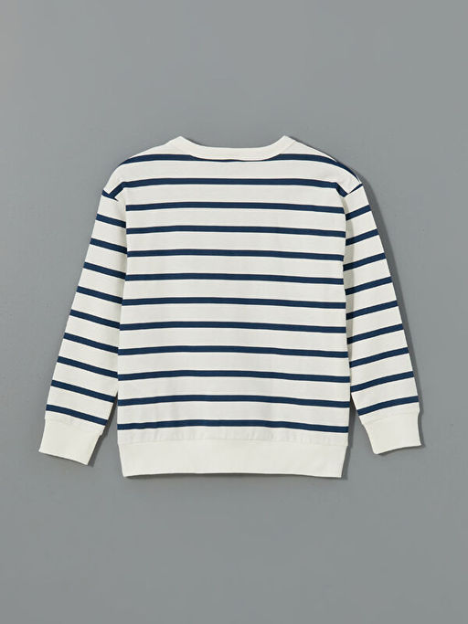 Bisiklet Yaka ?izgili Erkek ?ocuk Ti??rt