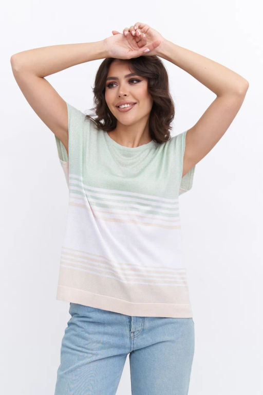 БЕЛАРУСЬ Джемпер Д 3289/бежево-мятный