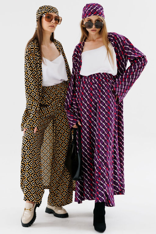 Костюм NIKVA н554-1 ромбы апельсин  фото 7