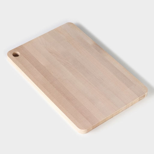 Доска разделочная деревянная с канавкой, 33221,5 см, берёза - Доляна фото 6