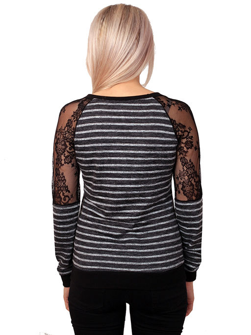 Свитшот с кружевным рукавом реглан 75.34 - Elena sorti фото 2