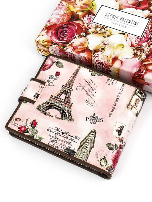 Маленький женский кожаный кошелек Sergio Valentini СВ 8070-014  фото 5