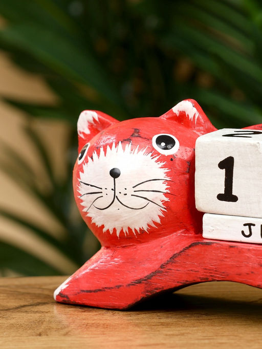 Календарь настольный Кошка, 13410 см, дерево, красный - Simaland фото 5