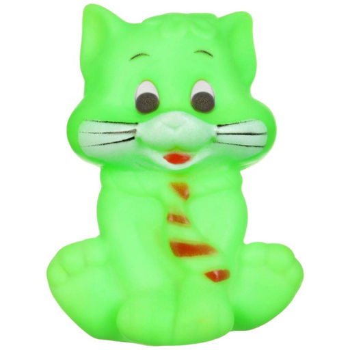 Резиновая игрушка для ванны «Котик», с пищалкой, 1 шт., МИКС