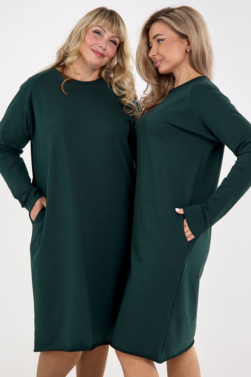 Платье футер-реглан