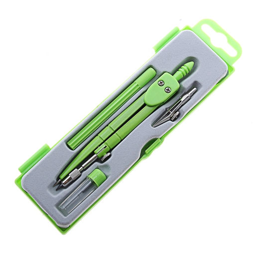 Набор чертёжный 4 предмета, в пластиковом пенале