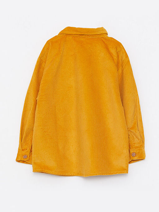 Kap??onlu Uzun Kollu Basic Erkek Bebek Kadife G?mlek