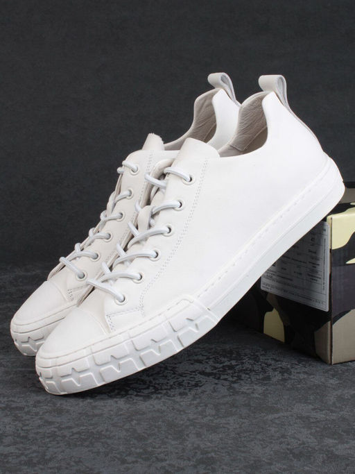 03-72699-2 WHITE Полуботинки спортивные мужские (натуральная кожа)