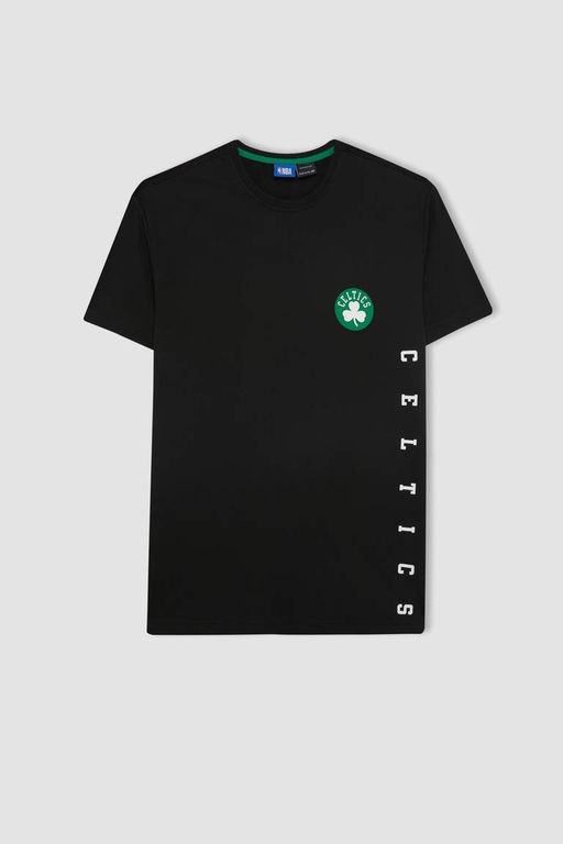 DeFactoFit Футболка стандартного кроя NBA Boston Celtics с круглым вырезом из плотной ткани с короткими рукавами фото 7