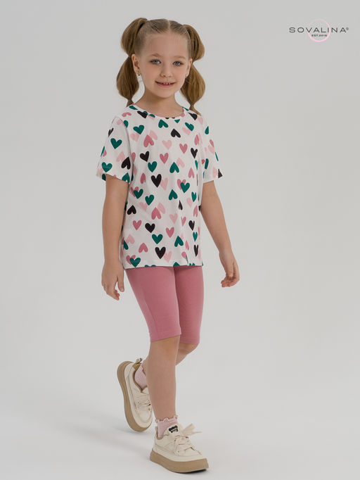 Костюм Актив зеленые сердечки-сухая роза - Sovalina фото 17