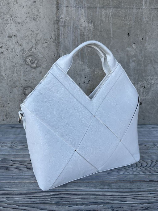 Женская сумка из эко кожи 0025 Белый - Sergio valentini фото 2