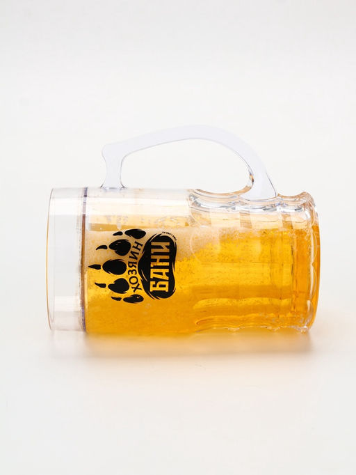 Пивная кружка охлаждающая «Хозяин бани», 420 мл, двойные стенки