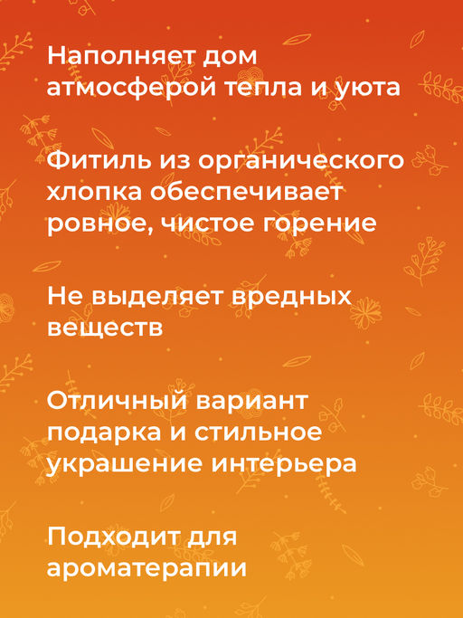 Аромасвеча "Апельсин и корица" 100 мл SIBERINA