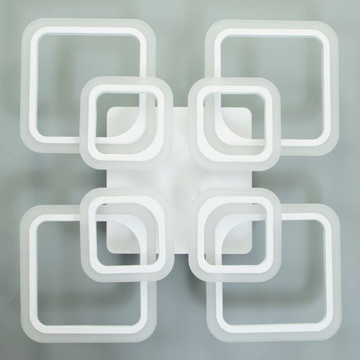 Люстра с ПДУ 59117/8WT, LED, 240 Вт, 3000-6000К, диммер, белый, 55×55×10 см