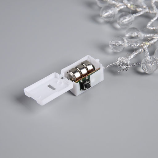 Подвеска световая Снежинка, 1414х1 см, 10 LED, от батареек AG13х3, свечение белое - Luazon lighting фото 4