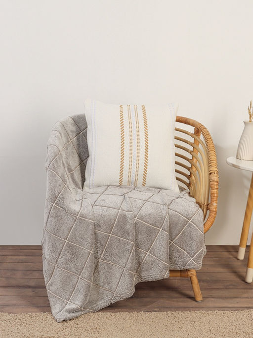 Наволочка декоративная с вышивкой SL Home, 4545 см, хлопок 100%, молочная - Sima-land home фото 3