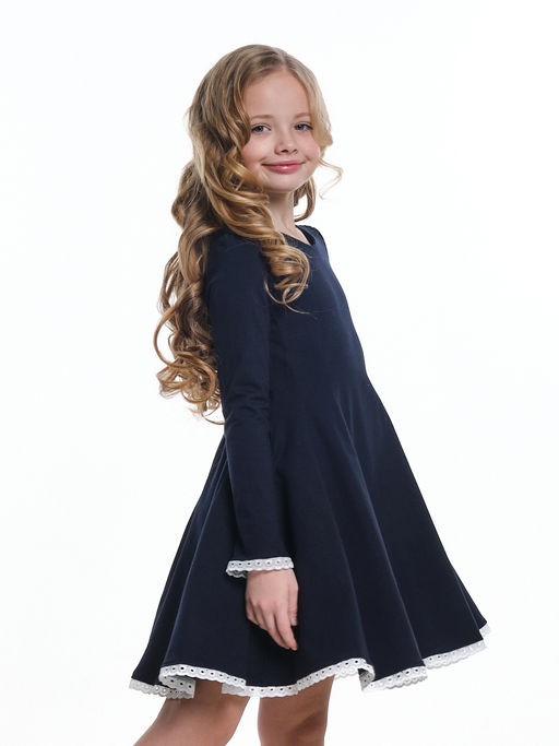 Платье для девочки в школу синее 22-7790 синий - Mini maxi фото 8