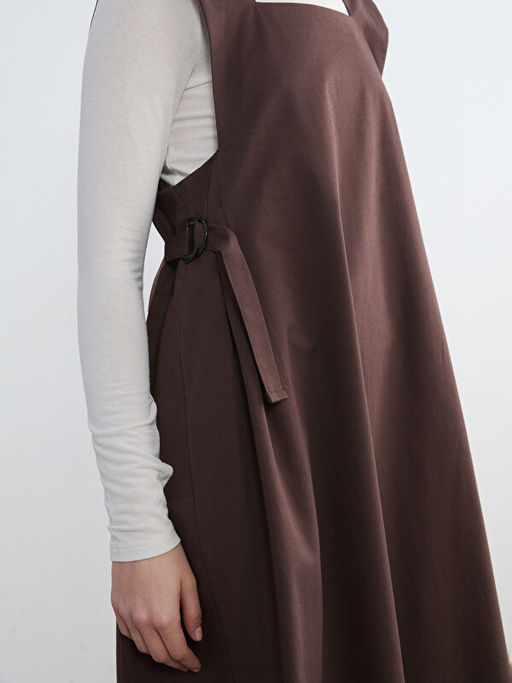 Kare Yaka Jile Elbise