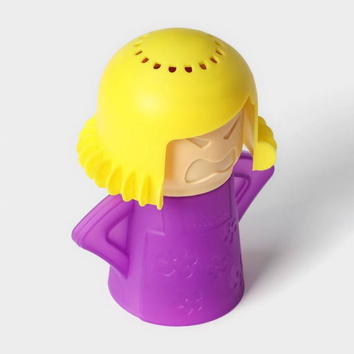 Устройство для чистки микроволновой печи Доляна, 10.5×8×13 см, пластик, фиолетовое