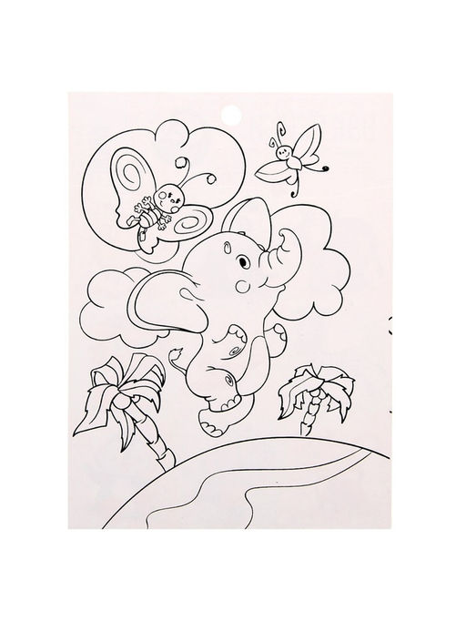 Цена за 10 шт. Наклейки детские бумажные «Любимые животные», c раскраской на обороте, 10 х 14 см