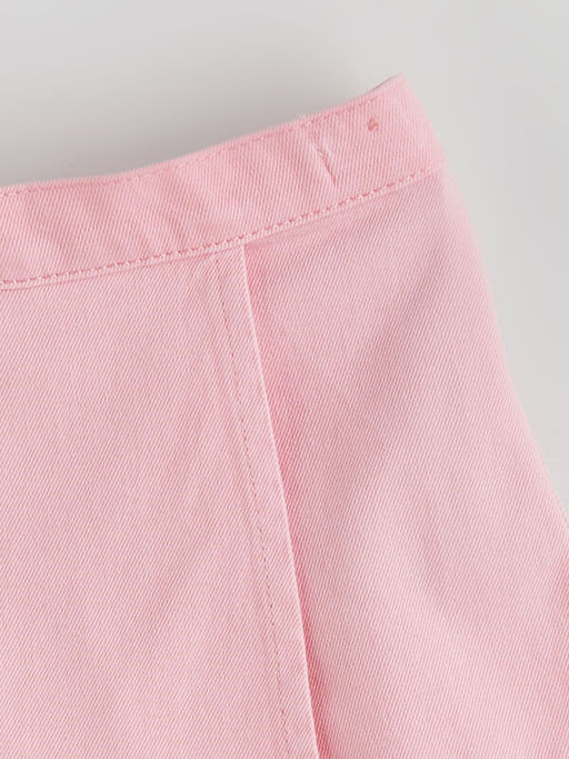 Basic K?z ?ocuk Denim G?r?n?ml? ?ort Etek