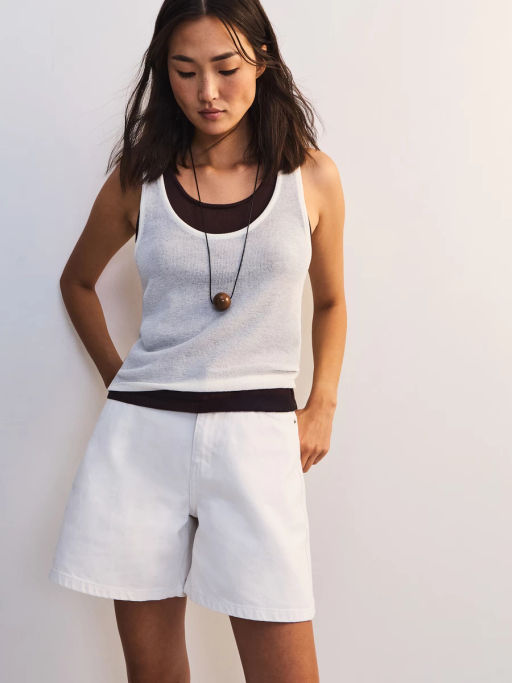 Джинсовые шорты А-силуэта ZR2605092318-1 / Zarina