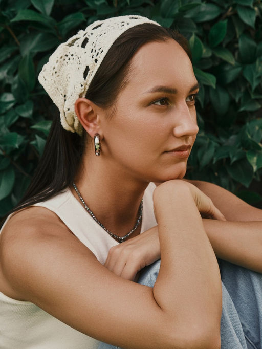 Серьги пластик Леопард, цвет серебро - Qf фото 4