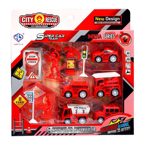 Машинки Пожарная служба, набор 5 шт., с аксессуарами - Simaland фото 7