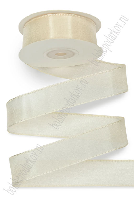Лента органза Премиум 2,5 см*10 ярд (SF-7859) бежевый №21