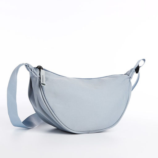 Сумка молодёжная на молнии, цвет голубой - Simaland фото 4