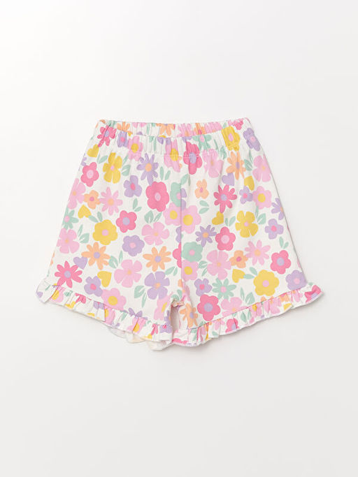 Beli Lastikli ?i?ekli K?z Bebek ?ort 2li - Waikiki фото 2