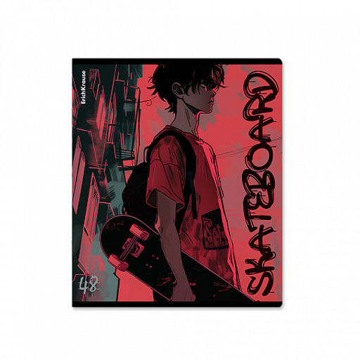 Цена за 5 шт. Тетрадь общая ученическая ErichKrause Mystery Guy, 48 листов, выборочный УФ-лак, клетка_MIX-PACK  фото 7