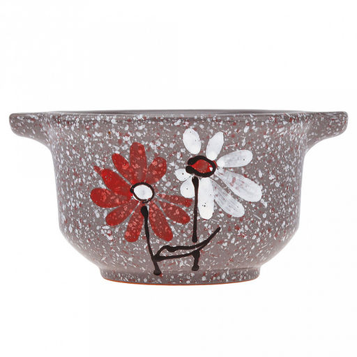 Бульонница керамическая "Буль-буль" 0,5л, д13см, h11,5см, "Дуэт", с крышкой (Россия)