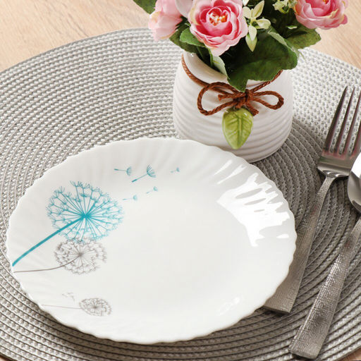 Тарелка десертная 7,5" 19 см Lavenir "Одуванчики" стеклокерам. арт. LXP-75 7007 (99278)