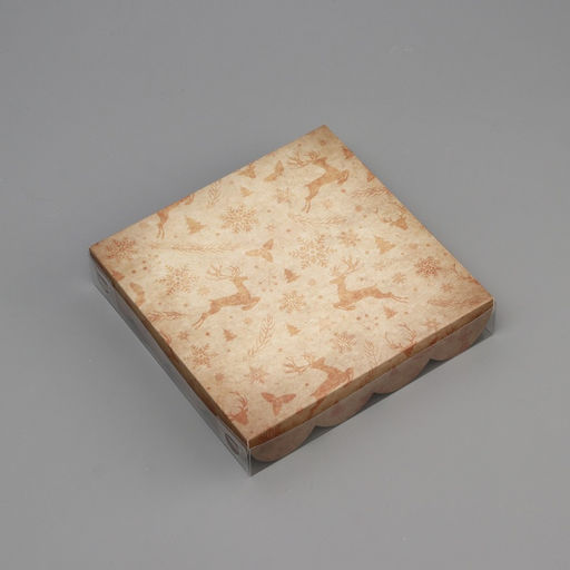 Цена за 5 шт. Коробка для печенья «С Новым годом», 15×15×3 см