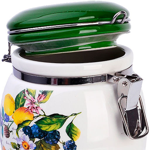 60145 Банка для сыпучих 700мл Лесные ягоды с лимонами дол/жел LR (х36) - Mayer&boch фото 4