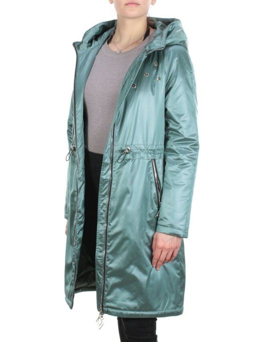 F03 GREEN Куртка демисезонная женская (100 гр. синтепон) - Фабричный китай фото 7