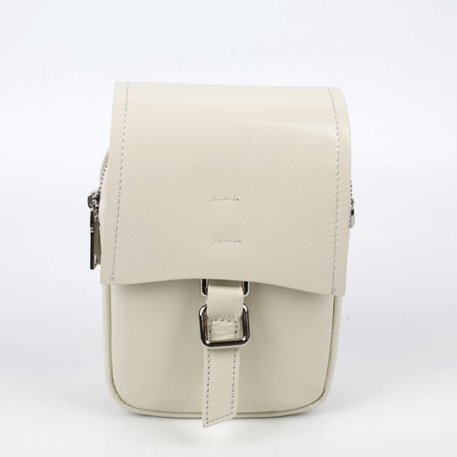 Женская кожаная овальная сумка через плечо 0116-15 - Cidirro фото 2