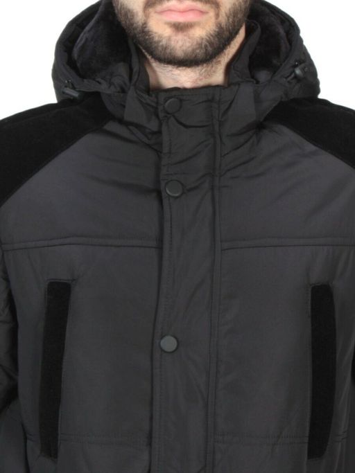 J97051 BLACK Куртка мужская зимняя NEW B BEK (150 гр. холлофайбер)