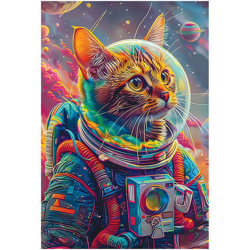 Puzzle ТРИ СОВЫ 104 элемента "Кот-космонавт" (ПК104_64400)