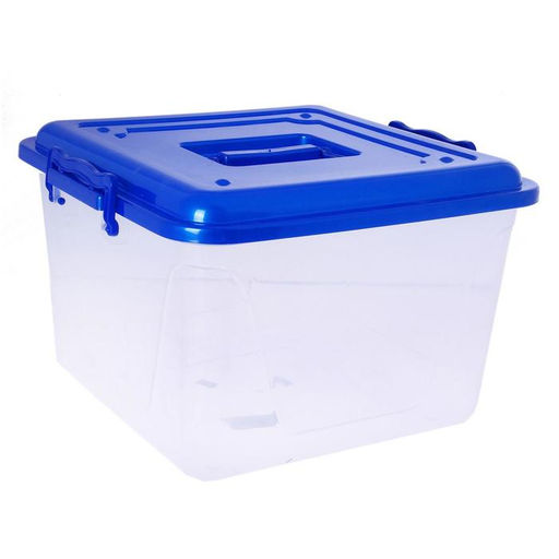 Контейнер для хранения «Комфорт», 15 л, 32×34×22.5 см, с крышкой, МИКС