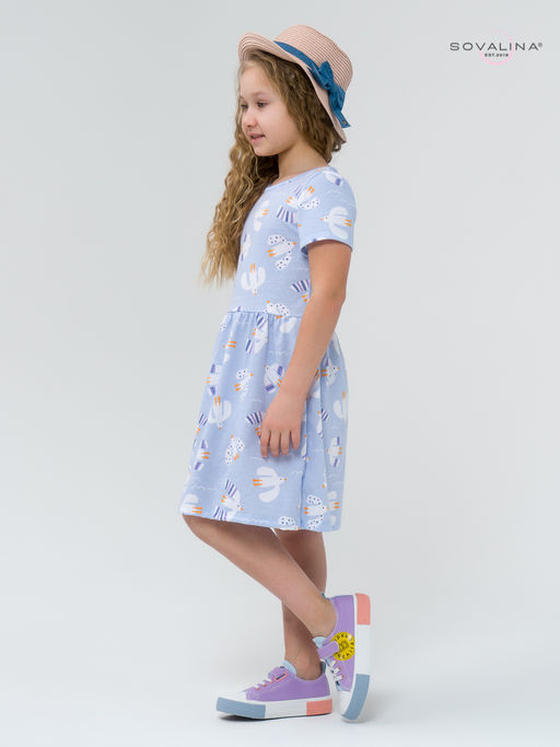 Платье Лето чайки на голубом ВБ - Sovalina фото 12
