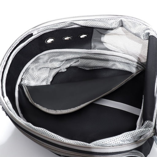 Прозрачный раскладывающийся рюкзак для животных, 32 х 84 х 44 см, черный - Пижон фото 15