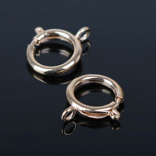 Замок карабин СМ-554, 10 шт. d=6 мм, цвет золото