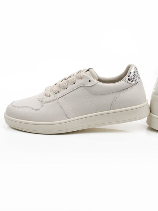 03-A1019-2 LT. BEIGE Полуботинки спортивные женские (натуральная кожа)