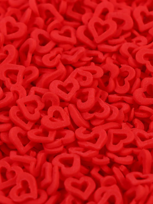 Кондитерская посыпка Сердце красная, 50 г