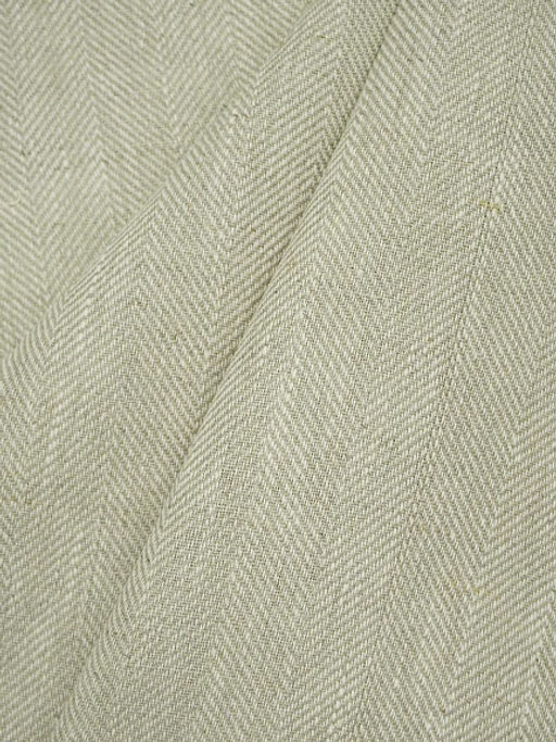 Льняной жаккард Елочка цв.натуральный, ш.1.5 м, лен-100%, 280гр/м.кв - Купава фото 6