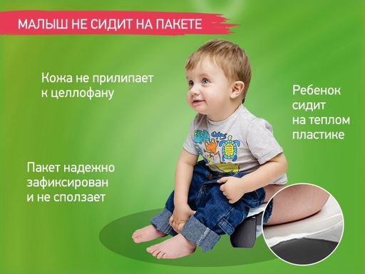 Горшок дорожный HandyPotty 3 в 1 графит и вкладка графит