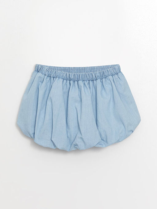 Beli Lastikli K?z Bebek Jean Etek