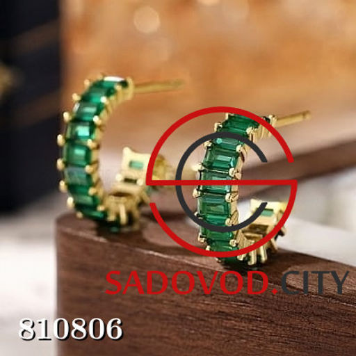 Серьги дорожка из камней - Bruno фото 5